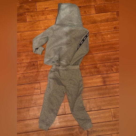 DKNY Gray Sweatpants with Side Stripe - Picture 4 of 6